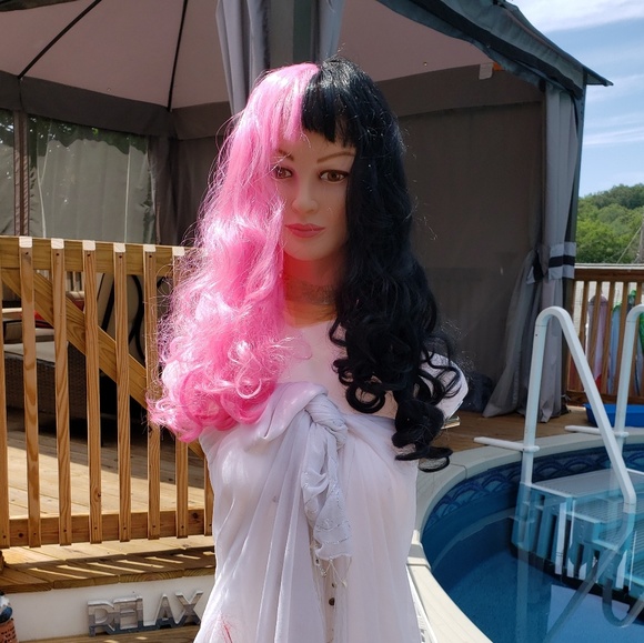 Accessories Duel Colored Long Haired Wig Poshmark